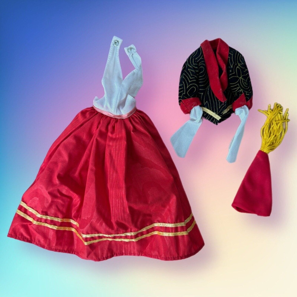 1982 Vintage DOTW Dolls Of The World Greek Barbie 80s Superstar Dress Greece Hat